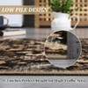Traditional Retro Floral Area Rug, Washable Foldable Low Pile Non Slip Indoor Accent Carpet for Living Room Bedroom - 3 of 4