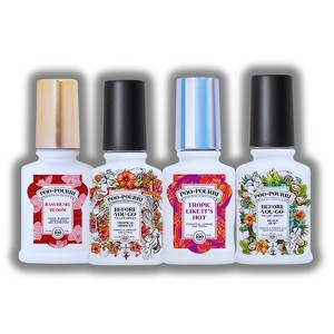 Poo-Pourri Summer 4 piece Variety Pack Set (2 oz) - Includes Basurümu Bloom, Tropical Hibiscus, Tropic Like Its Hot, & Beach Bum | 100% Odor Guarantee - 1 of 2
