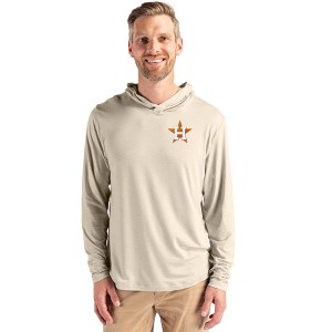 Houston Astros Cutter & Buck Coastline Epic Comfort Recycled Mens Hooded Shirt - 1 of 1