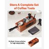 VEVOR Espresso Tamping Station, Sapele Wood, 8-in-1 Multifunctional Tamping Station with Detachable Slot, Easy to Clean Espresso Knock Box, Brown - 3 of 4