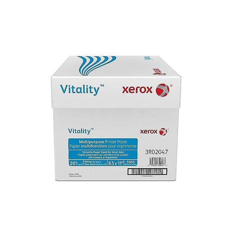 Xerox Vitality Multipurpose Printer Paper 8 1/2 x 11 White 5 000 Sheets/CT 3R02047, 5 of 6