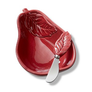 TAG Pear Bowl & Leaf Spreader, Set of 2 - 1 of 2