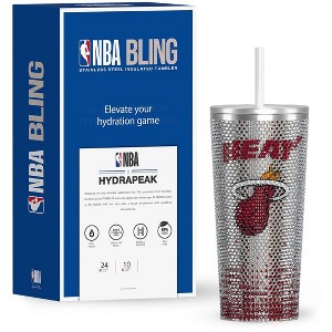 NBA Officially Licensed 25oz Stainless Steel Rhinestones Tumbler in Limited Edition Gift Box - 1 of 4