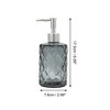 Unique Bargains Round Bottom Argyle Soap Dispenser 10.15oz 1 Pc - 4 of 4