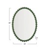 Storied Home Metal Ball Framed Wall Mirror, Green - 2 of 4
