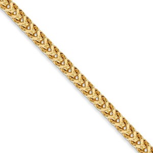 Black Bow Jewelry 3.7mm 14k Yellow Gold Hollow Franco Chain Necklace - 1 of 4