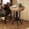 JIONJOY Farmhouse End Table with Natural Wood Top - Rustic Side Table for Living Room & Bedroom - 3 of 4