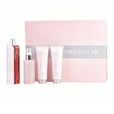 Perry Ellis 18 by Perry Ellis for Women - 4 Pc Gift Set 3.4oz EDP Spray, 3oz Body Lotion, 4oz Body Mist, 3oz Bath and Shower Gel