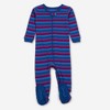 Leveret Girls Cotton Baby Footed Pajamas – 3 Pack – Tropical Garden Sleepers - 4 of 4