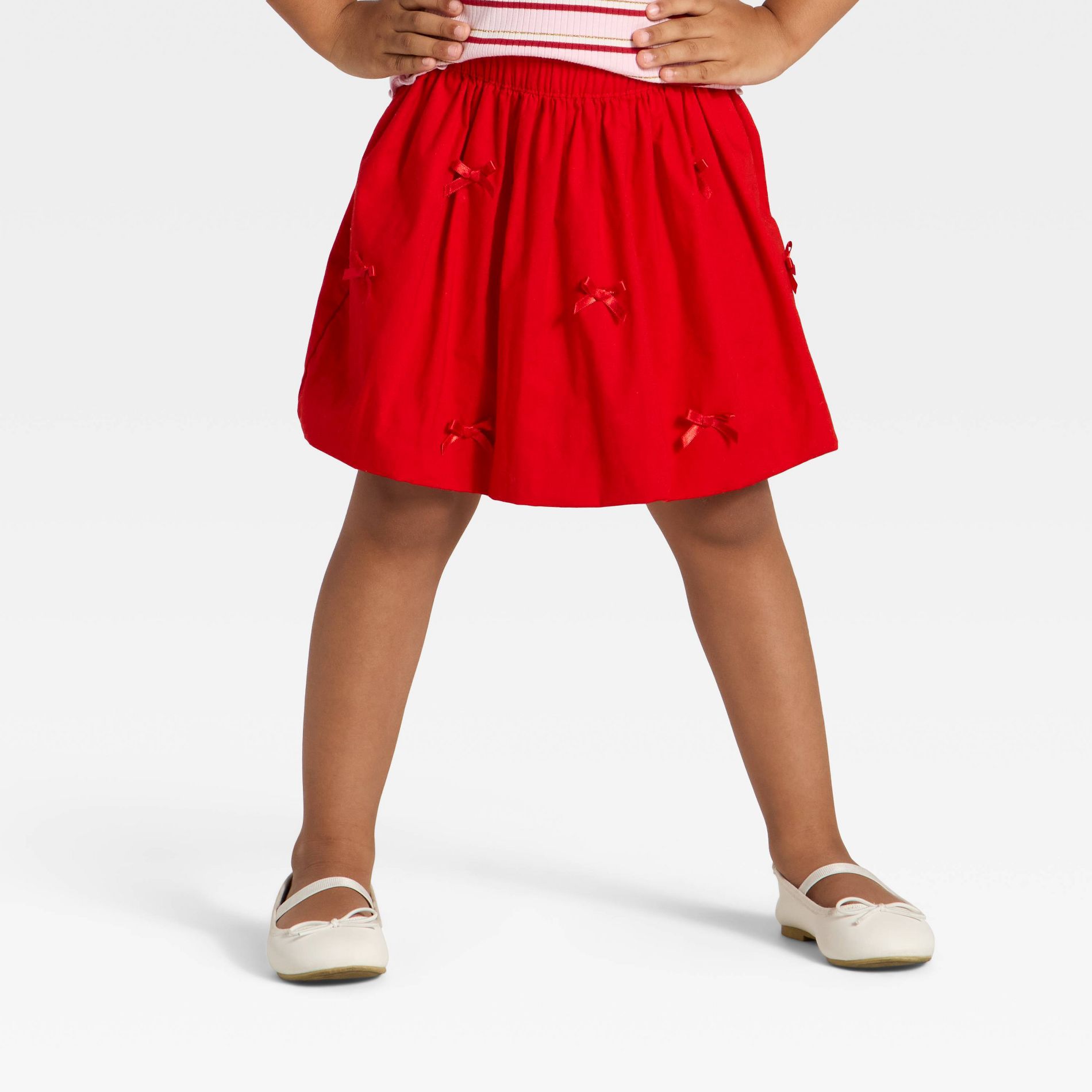 Toddler Girls' Bow Skirt - Cat & Jack™ Red