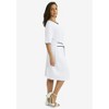 Jessica London Women's Plus Size Tie Waist Dress - 4 of 4