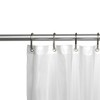 Carnation Home Fashions 6 Gauge Peva Standard-Sized Shower Liner with Metal Grommets 72 x 72 - White - 2 of 4