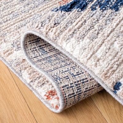 Gray Diamond Hand-Knotted Synthetic 4' x 6' Area Rug