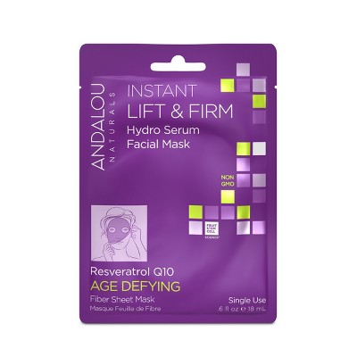 Andalou Naturals Age Defying Lift & Firm Hydro Serum Facial Mask - 0.6 oz