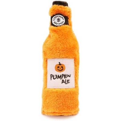 ZippyPaws Halloween Happy Hour Crusherz Pumpkin Ale Dog Toy