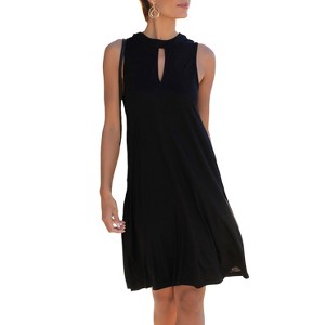 Women's Keyhole Flowy Dress - LASCANA - 1 of 4