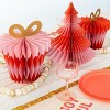 Jollity & Co. - Pink & Red Tree Honeycombs - Pack of 3 Paper Honeycombs - 4 of 4