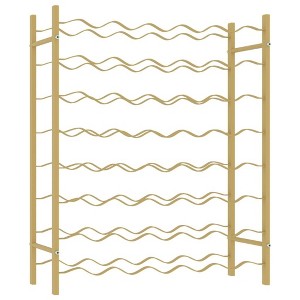 vidaXL Wine Rack Bottle Holder Wine Storage Organizer for Pantry Kitchen Metal - 1 of 4