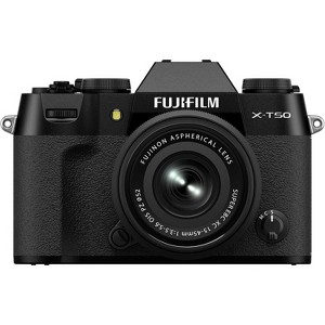 Fujifilm X-T50 Mirrorless Digital Camera XC15-45mmF3.5-5.6 OIS PZ Lens Kit - Black - 1 of 4