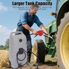 14 Gallon Portable Fuel Tank with Wheels,Gas Caddy with Manual Siphon Pump & 10FT Hose, T-Handle for Easy Carry, Included for Cars, ATVs, Boats - 3 of 4