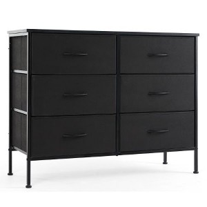 CAVINAS Tall Dresser for Bedroom, Fabric Chest of Drawers, Storage Cabinet with Water-Resistant Wooden Top for Closet/Nursery/Entryway - 1 of 4