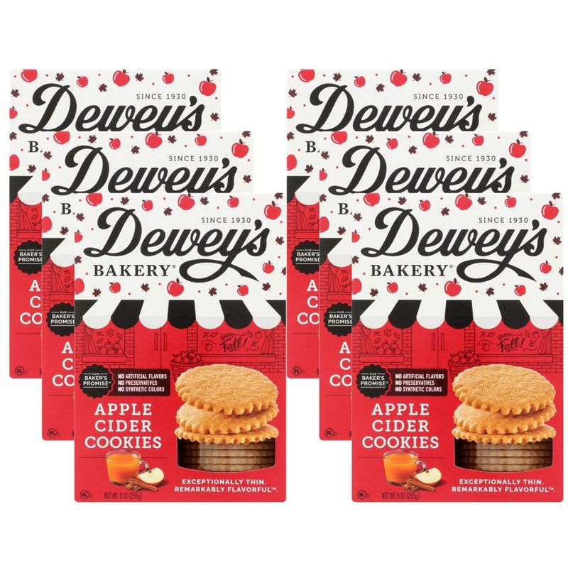 Dewey's Bakery Apple Cider Cookies - Case of 6/9 oz, 1 of 7