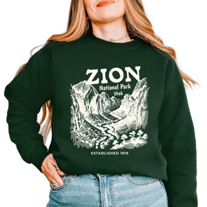 Simply Sage Market Zion National Park Established 1919 Sweatshirt - 1 of 4