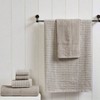 6 - Piece 100 Combed Cotton Yarn Dyed Towel Set Flax Bath Towel- 27"x54", Hand Towel- 16"x28", Washcloth- 13"x13" - 2 of 4