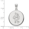 Black Bow Jewelry 14k White Gold Iowa State Cyclones NCAA Large Pendant - 2 of 3