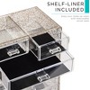 Sorbus 2 Piece Acrylic Makeup and Jewelry Storage Organizer Case (6 Drawers and Lipstick Tray) - 4 of 4