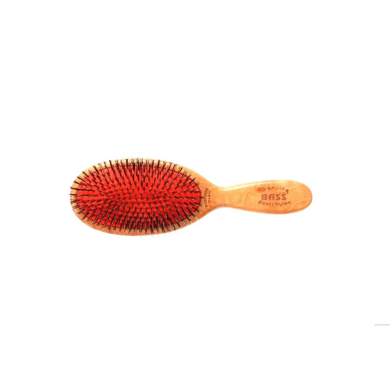 Bass Brushes Premiere Series Shine & Condition Hair Brush with Ultra-Premium Natural Bristle & Nylon Pin Genuine Ashwood Handle, 1 of 6