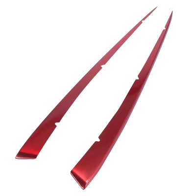 Unique Bargains Front Center Hood Grille Grill Cover Trim Protector Sticker for Toyota Camry SE XSE Models 2018-2021 Red 2Pcs