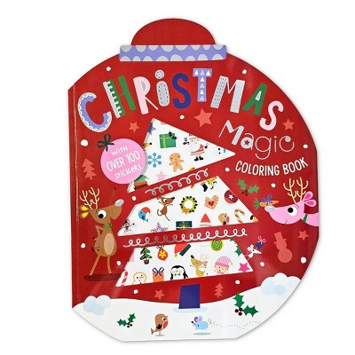 Image of Make Believe Ideas Giant Coloring Book Christmas Magic