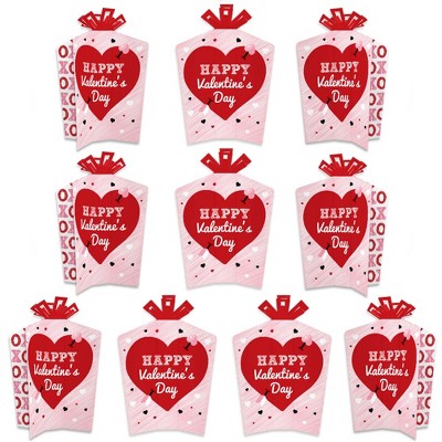 Big Dot of Happiness Conversation Hearts Set of 6 Funny Valentine’s Day Party Decorations Drink Coasters