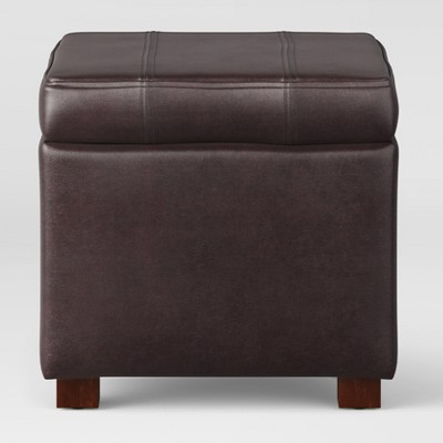 target leather ottoman