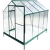 Gulches 6x8x7 Feet Green Polycarbonate Greenhouse Heavy Duty Aluminum Walk in Kit with Rain Gutter Vent Door Backyard Garden - 4 of 4