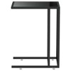 vidaXL Computer Side Table Black 19.7 in.x13.8 in.x25.6 in. Tempered Glass - 4 of 4