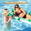 Joyfy 2-Pack Inflatable Pool Float Lounges with Headrest,  Adult Sun Tanning Floating Mats for Lake Beach Pool Party - 4 of 4