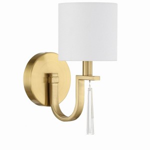 Craftmade Lighting Fortuna 1 - Light Wall Light in  Satin Brass - 1 of 1