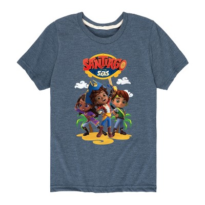 Boys' - Santiago of The Sea - Santiago and Friends Logo Short Sleeve Graphic T-Shirt