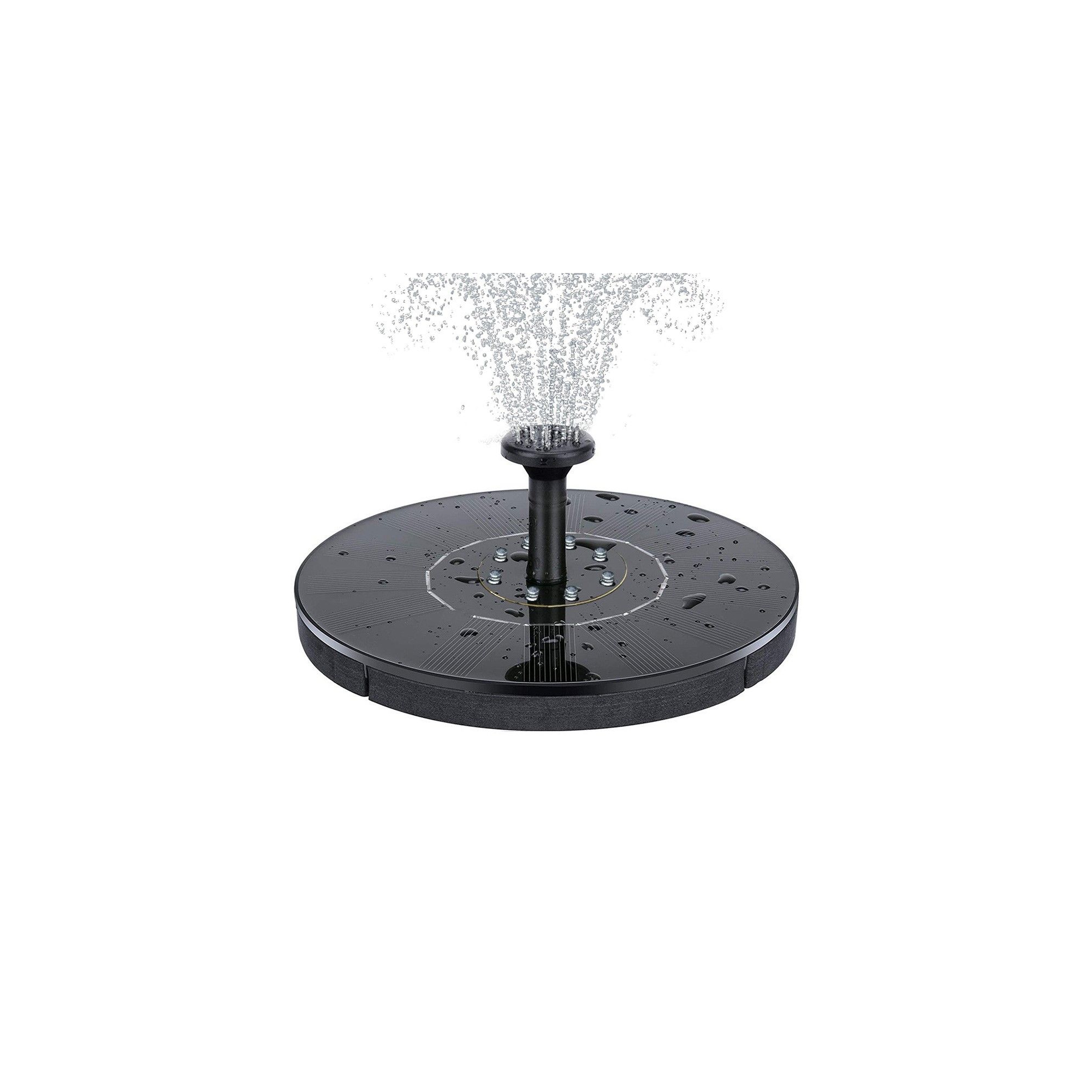 Swtroom Solar Fountain Pump Outdoor with Free Standing Floating Solar Powered Water Fountain Pump for Bird Bath