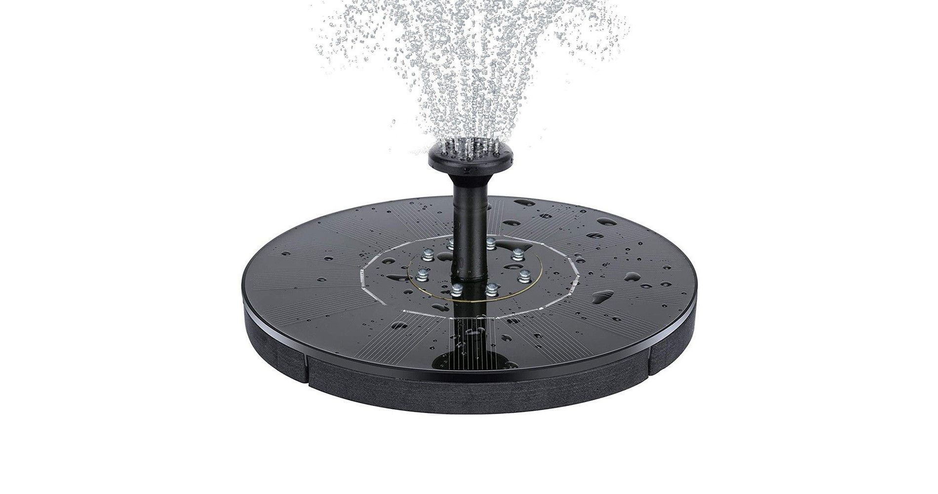 Swtroom Solar Fountain Pump Outdoor with Free Standing Floating Solar Powered Water Fountain Pump for Bird Bath
