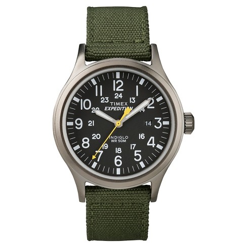 Men's Timex Expedition Scout Watch With Nylon Strap - Gray/black/green  T49961jt : Target