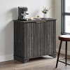 Jojoka Fluted Sideboard Buffet Cabinet with Storage, 2 Door Kitchen Storage Cabinet, Coffee Bar - 2 of 4