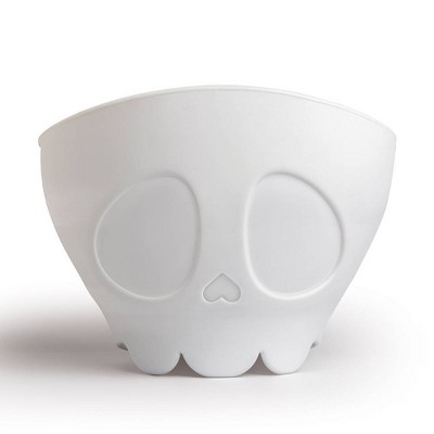 Ototo Scary Poppins Microwave Popcorn Popper Silicone Snack Bowl White