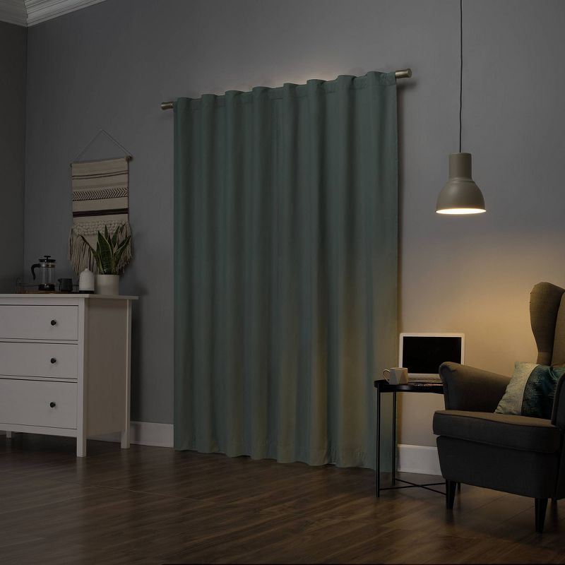 Cyrus Thermal Total Blackout Back Tab Curtain Panel - Sun Zero, 3 of 10
