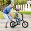 Costway 12"/14"/16"/18" Kids Training Bike with Removable Training Wheels Pneumatic Tires Navy/Black - 4 of 4