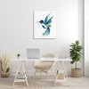 Stupell Industries Modern Blue Hummingbird Flying Canvas Art - 3 of 4