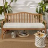 40"x17" Outdura Indoor/Outdoor Bench Cushion Moonbeam Crème - Sorra Home: Weather-Resistant Loveseat Padding - 3 of 4