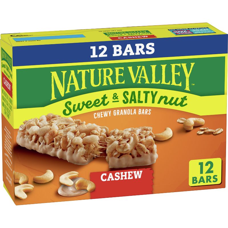 Nature Valley Sweet and Salty Cashew Value pack - 12ct, 1 of 12